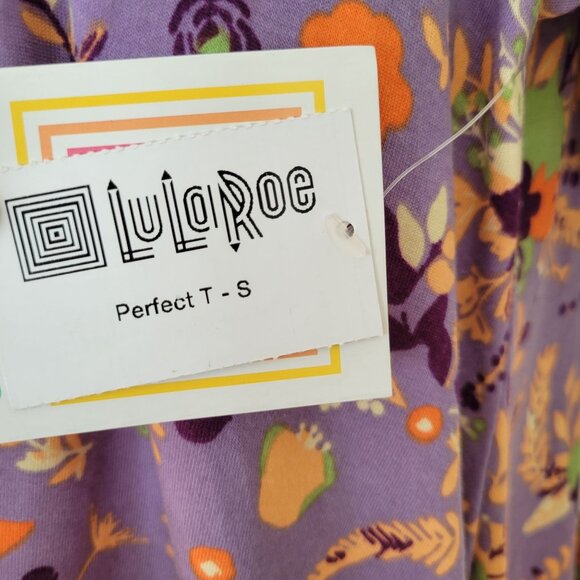 5 LuLaRoe Fall Autumn Theme Multicolor Patterned T Shirts Bundle S Perfect Class - Picture 15 of 15